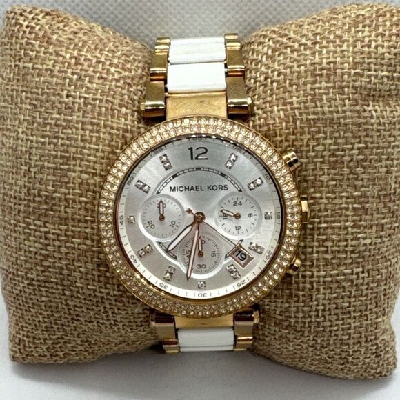 Michael Kors Parker MK5774 Women Two-Tone Analog Dial Quartz Wrist Watch JNA621 - Picture 1 of 11